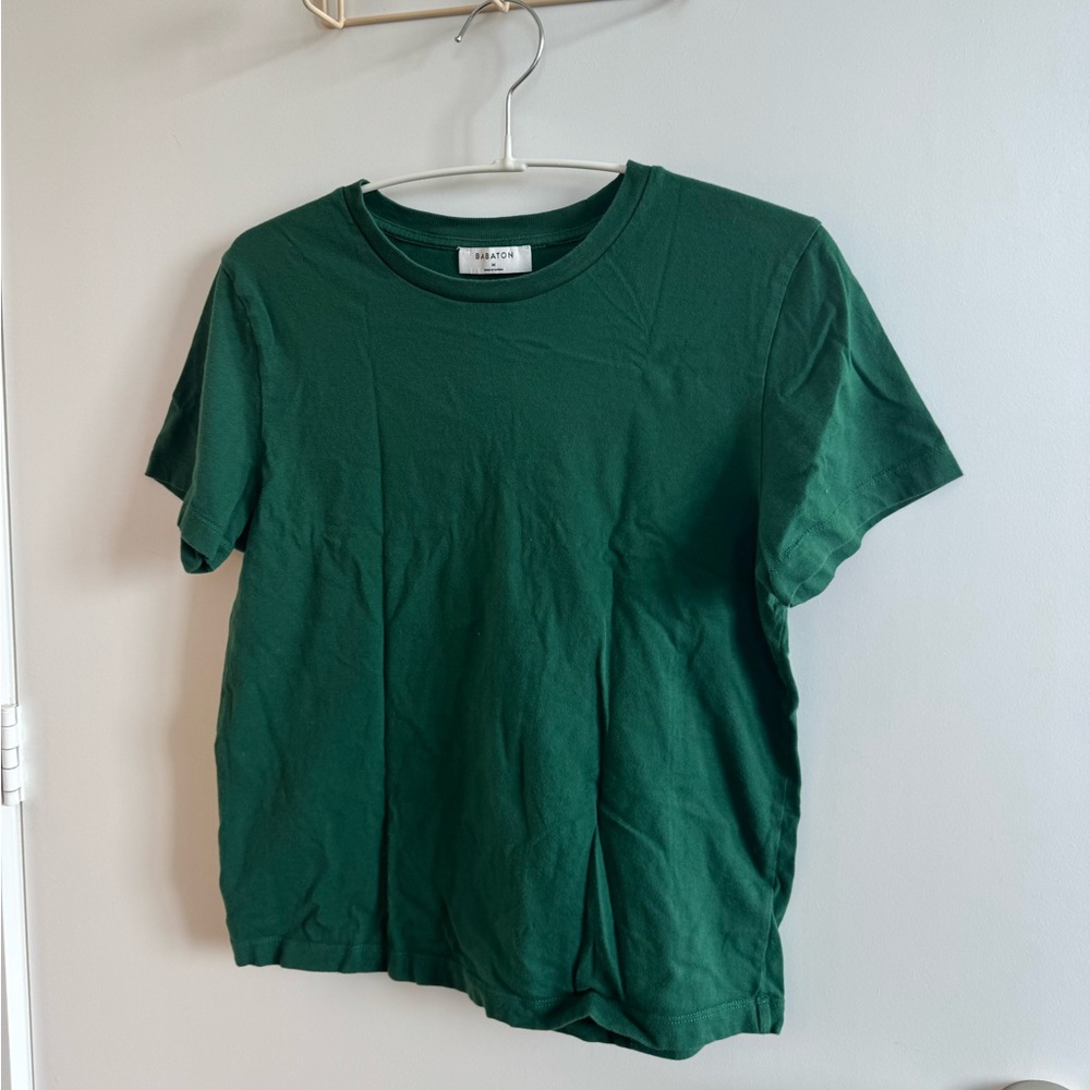 Aritzia Green Short Sleeve Tee